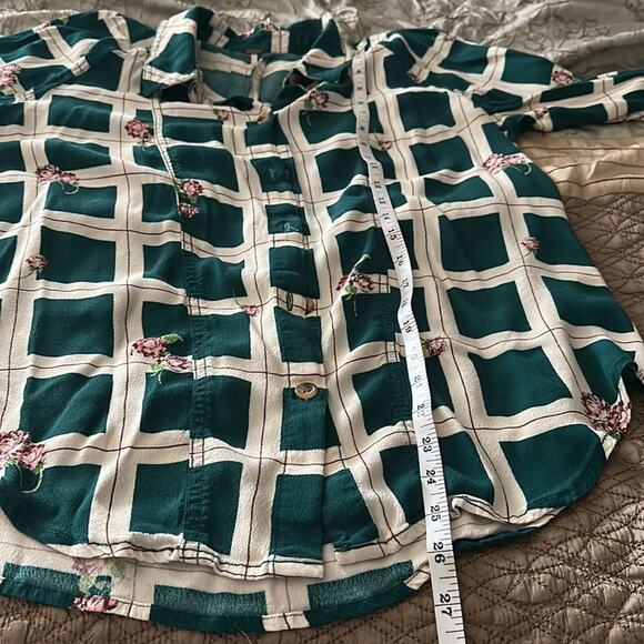 Free People |  Window To My Heart Button Down Shirt Size M - Picture 9 of 9